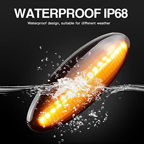 Front Fender Dynamic Led Side Markers Turn Signal Light Assembly Replacement For Toyota Rav4 Corolla Auris Yaris Oem Fit (Smoked Lens Turn Signal Light For Toyota Rav4 Corolla Auris) #TOP4