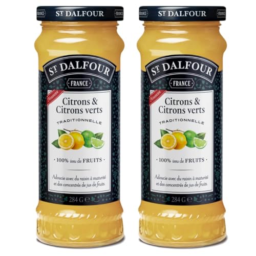 Kit 2 Geleia Importada St Dalfour Limão e Lima Citrons 284Gr