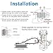 HTRACING 7 Row AN10 10AN Transmission Oil Cooler Kit Stacked Plate With 6AN 8AN Adapter Universal Engine Transmission British Radiator Oil Cooler Condenser Aluminium Alloy Black