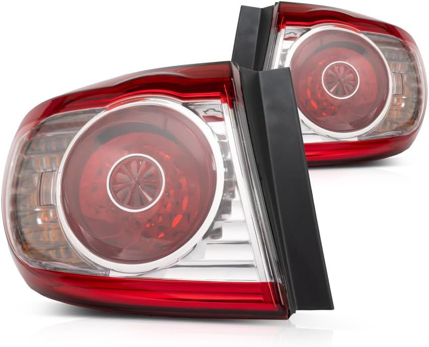 CarLights360 For Hyundai Santa Fe Tail Light 2010 2011 2012 Pair Driver and Passenger Side Outer HY2804117 | HY2805117