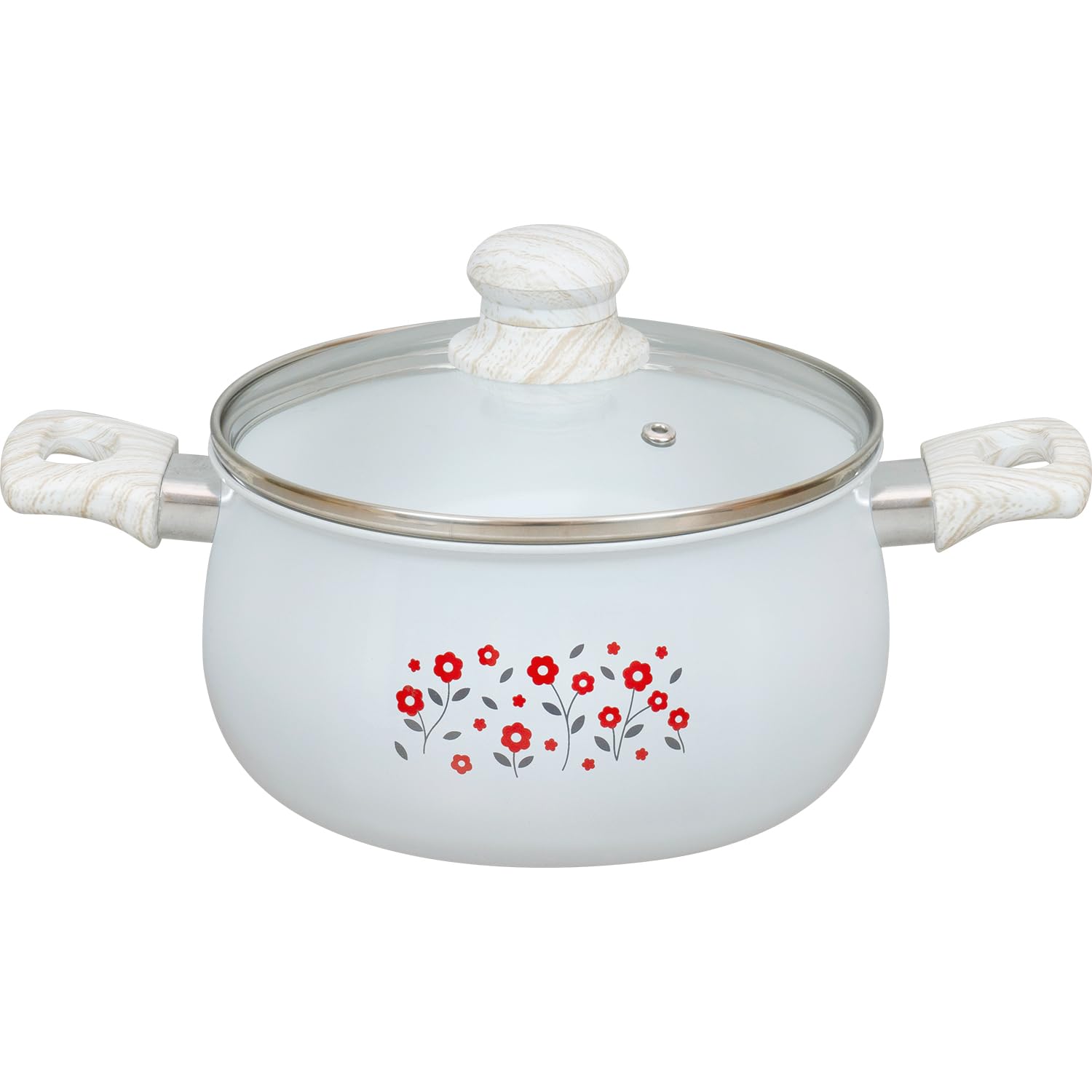 Amazon.co.jp: 和平フレイズ 両手鍋 20cm IH・ガス セラミック加工