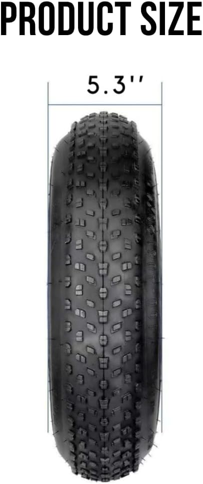 ファットタイヤ スーパーグリップタイヤ 20/26x4.0 ファットバイクタイヤ あらゆる地形用 厚みのあるインナーチューブ1個とプ