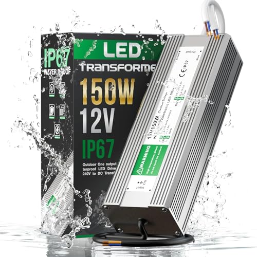 LED Driver,150W 12V Lighting Transformer, 100-240V AC to 12V DC