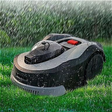 Boundaryless Lawn Robot, Vision-Guided Grass Mower with 22cm Cutting Track, 3 Blades, 20-90mm Height, 320㎡/h, 6000㎡ Capacity, Rain Auto-Return, 24° Ramp