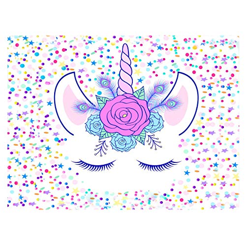 Area Rug Stars & Unicorn Area Rug For Living Room Bedroom Playing Room 5'X6' #TOP1