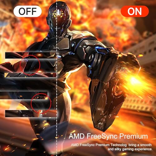 23.8 Zoll Monitor,165Hz Full HD Monitor, IPS,1920x1080,1ms MPRT,100% sRGB,91% DCI-P3,FreeSync, HDR,HDMI und DP kompatibel mit 120/144 Hz für PS5,VESA,Eye Care,LED Linght – Bild 5