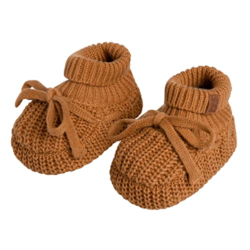 BO Baby's Only - Booties Soul - Babyschuhe - mit Teddyfutter - 100% Bio-Baumwolle - 0-3 Monate - Caramel