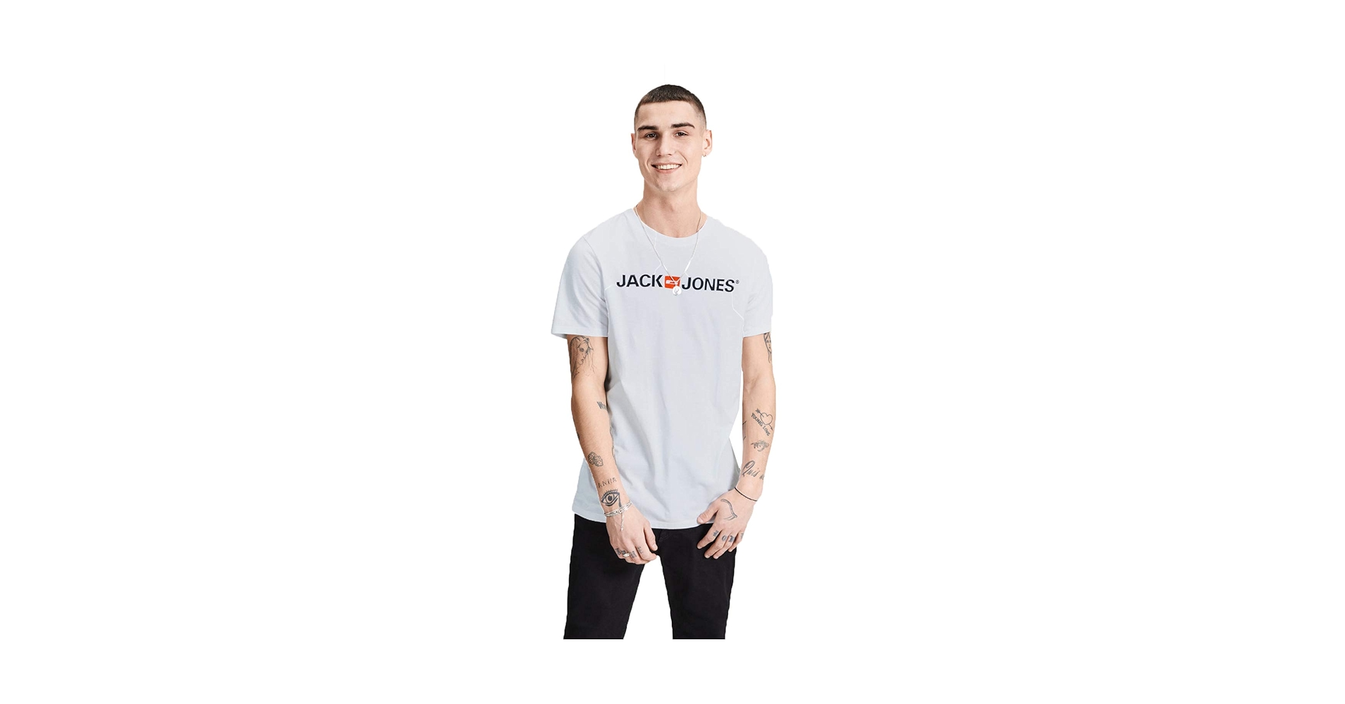 Jack & Jones Men's Jje Corp Logo Tee Crew Neck T-Shirt