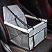 Slopow Asiento del Coche de Seguridad para Perro y Gato Mascotas Cubierta de Asiento Impermeable de Automóvil para Mascota Funda Protector de Coche Plegable con Cinturón de Seguridad (Gris)