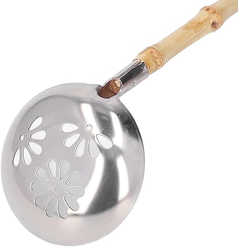 Miniatura 9 de Cuchara de acero inoxidable con mango largo para olla caliente, cuchara espumadora, cucharón ranurado, cucharón, utensilios de cocina (mango de
