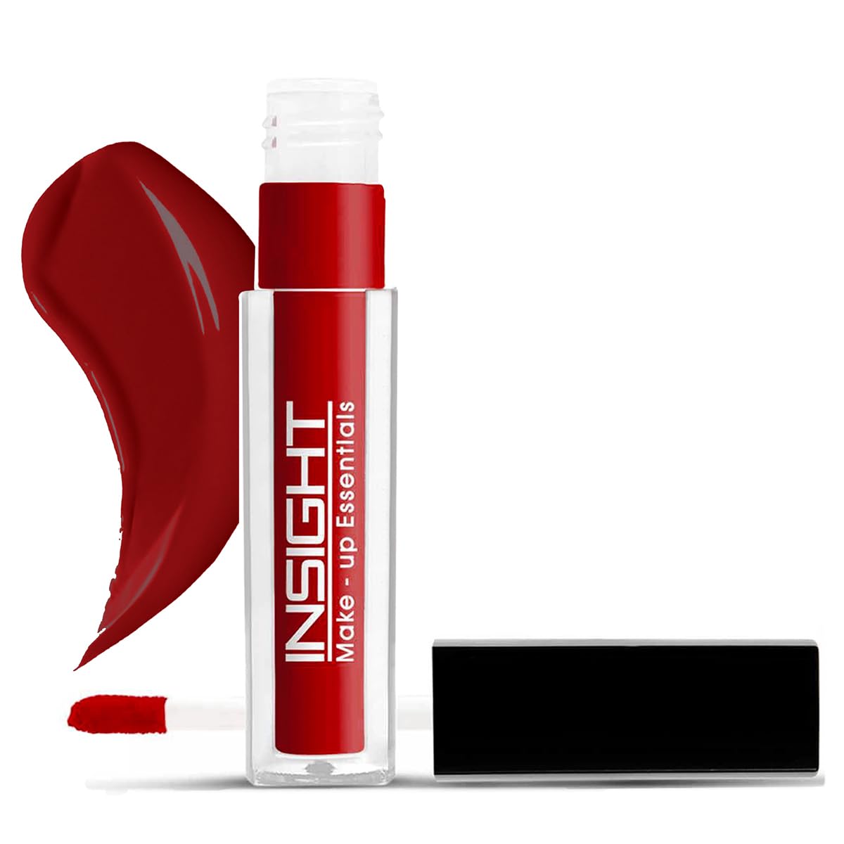 INSIGHT Non Transfer Lip Color - Red Alert| Waterproof| Matte Finish| Transfer & Smudge Proof| Lightweight| 12 Hr Wear| Highly Pigmented 4 ml