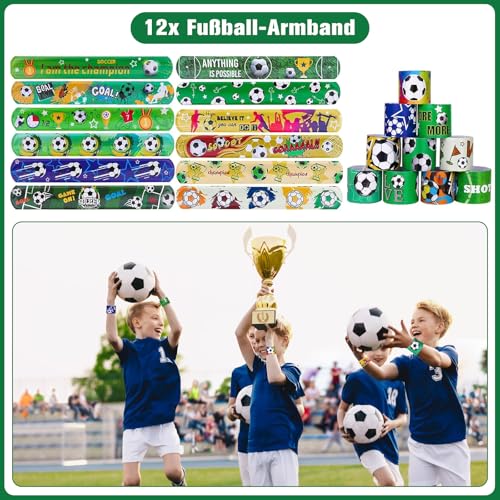 Kit de fête de football pour enfants, 122 pièces, cadeaux pour invités – vue 7