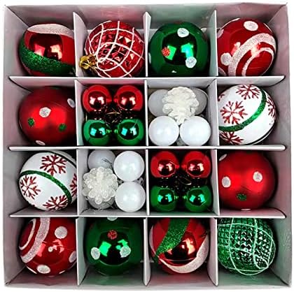 Snewvie 24pcs Christmas Balls Ornaments for Christmas Tree Decoration, 3cm Small Shatterproof Hanging Ball Baubles for Xmas Holiday Wedding Party (Dark blue1)