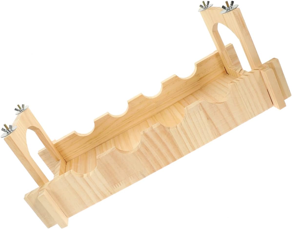 VANZACK 1set Pet Hanging Bridge for Small Animals Wooden Guinea Pig Chinchilla and Cage Accessory Fun and Creative Design for Small Animal Toys and Playtime