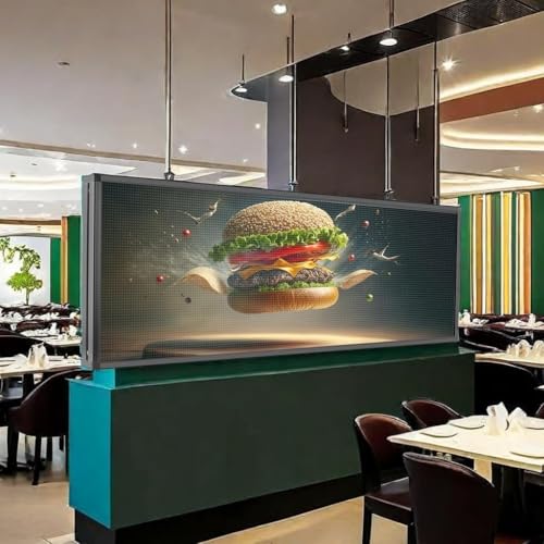 Image of P6 Programmable Led Sign Support Images & Video, WIFI & USB Control, IP65 Waterproof Outdoor LED Display, Sports Ticker Digital Display Board Electronic Menu Store Signs for Business Adversting