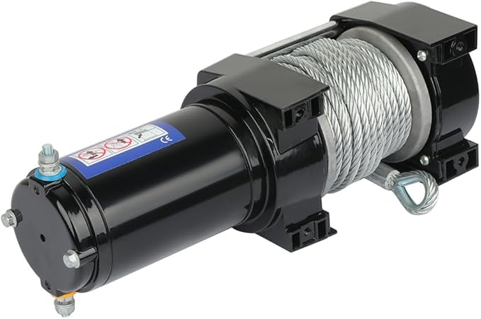 SCITOO 3500lbs Winche Eléctrico 12V Cable de Acero Control Remoto miniatura 2