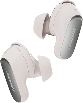 Bose QuietComfort Ultra Bluetooth-Earbuds (2. Gen.), kabellose Noise-Cancelling-Earbuds, bis zu 6 Stunden Akkulaufzeit, Schutzart IPX4, 360-Grad-Sound, tiefer Bass, Rauchweiß