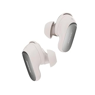 Bose New QuietComfort Ultra Bluetooth Earbuds (2nd Gen), Wireless Noise Cancelling Earbuds, Up to 6 Hours Battery, IPX4 Rating, Immersive Audio, Deep Bass, White Smoke - Amazon product rated Grade A