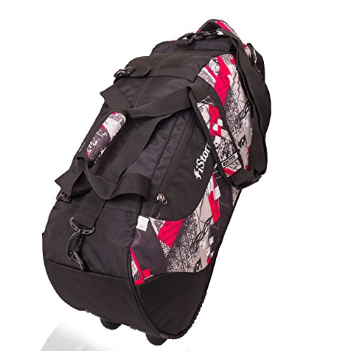 Istorm Wheeler Travel Duffel Print Pink & Black Trolley Bag Istorm Wheeler Travel Duffel Print Pink & Black Trolley Bag