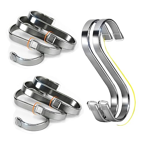 WEERSTONE Confezione da 18 ganci a S in acciaio