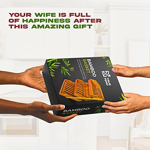 Large Bamboo Basket, Fruit Basket For Kitchen Counter, 3-Tier Kitchen Storage, Snack Organizer, Perfect For Kitchen, Office, Bathroom, Bedroom And Home Decor. #TOP7