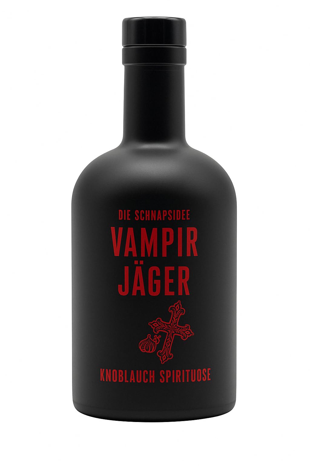 Knoblauch Spirituose Vampirjäger | Schnapsidee Party-Schnaps | intensiver Knoblauch-Schnaps von Deheck | Scherzartikel Partygag mit Knobi & für Vampir Fans (1x 500ml 32% Vol.)