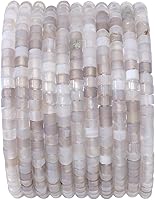 Vista 18 de Cuentas de amatista natural en forma de cilindro corto 2x3mm 155 piezas Tubo Cuentas sueltas de piedras semipreciosas para hacer joyas Diseño