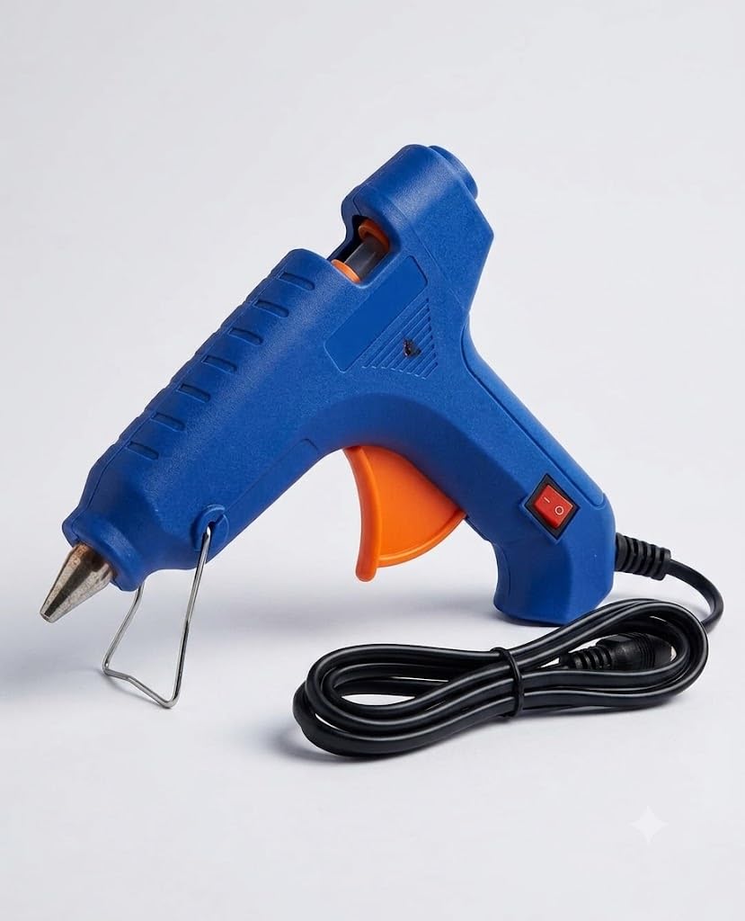 MELTEK 100W Hot Melt Glue Gun Blue with 10 Glue Sticks 11mm | 90s Rapid Heat-Up, On/Off Switch, Copper Nozzle, DIY, Crafts & Repairs, Heavy Duty-image-44