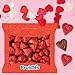 Fruidles Valentine's Milk Chocolate Hearts, Party Bag Fillers, Red Individually Wrapped Foils, Kosher Certified (4oz On-The-Go Bag)
