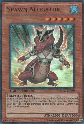 YU-GI-OH! - Spawn Alligator (LC02-EN009) - Legendary Collection 2 - Limited Edition