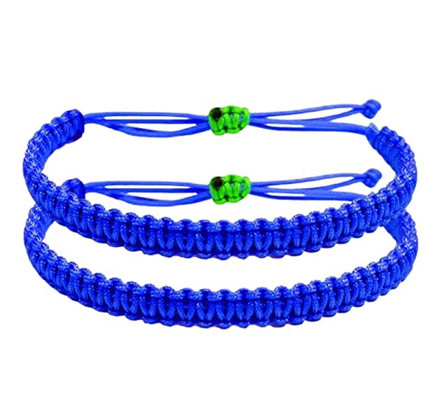 LIGAMENT Thread Plain Nazariya Bracelet Adjustable For Unisex (Blue) (B0BRBC46WT) Amazon Price History, Amazon Price Tracker