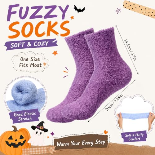 Image of Handepo 60 Pairs Women Fuzzy Socks Bulk