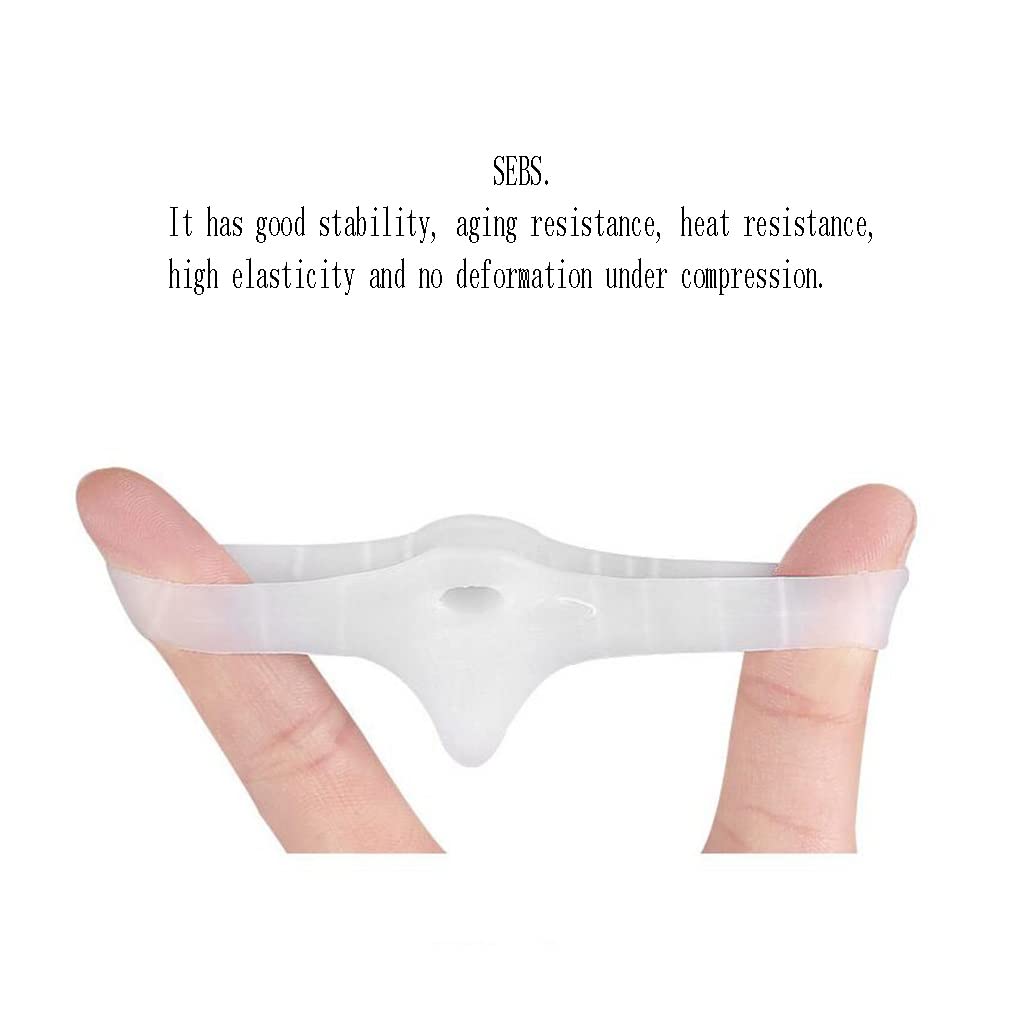 Separador de Dedos de Gel para juanetes, separadores de Dedos con 2 bucles, Corrector de juanetes para Mujeres y Hombres, Alivio de juanetes, Callos, enderezar el Dedo en Martillo superpuesto