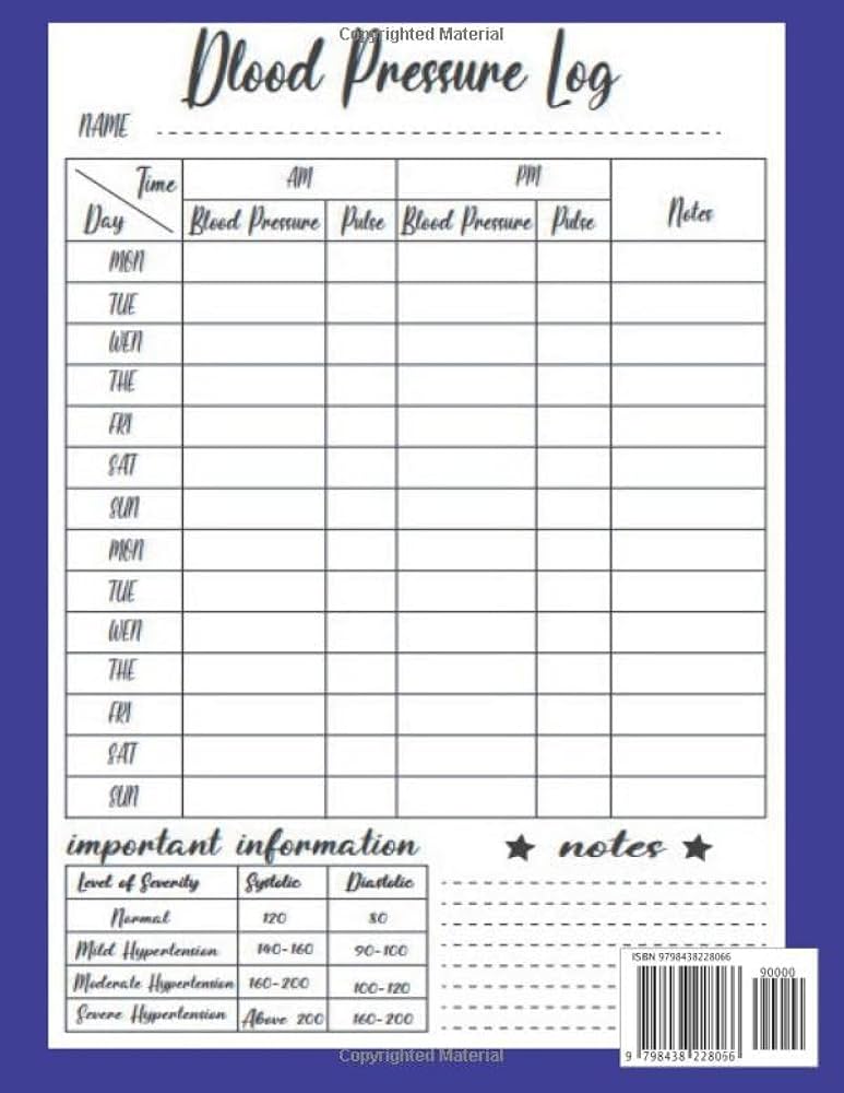 amazon-com-blood-pressure-log-book-heart-rate-chart-poster-condition-monitoring-pulse-of-my-heart-daily-blood-pressure-log-9798438228066-trace-can-books for Free Printable Daily Blood Pressure Chart Amazon.com: blood pressure log book: heart rate chart poster, condition monitoring, pulse of my heart, daily blood pressure log: 9798438228066: Trace, Can: Books for Free Printable Daily Blood Pressure Chart