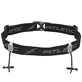 FITLETIC(フィトレティック) RaceI ゼッケンホルダー付きランニングウエストベルト RN-01 BLK/GRY Free