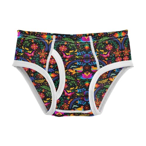 Boys' Exclusive Briefs Toddler Underwear 95% Combed Cotton Boxerbriefs 2T Colorful Mandala Pattern 31