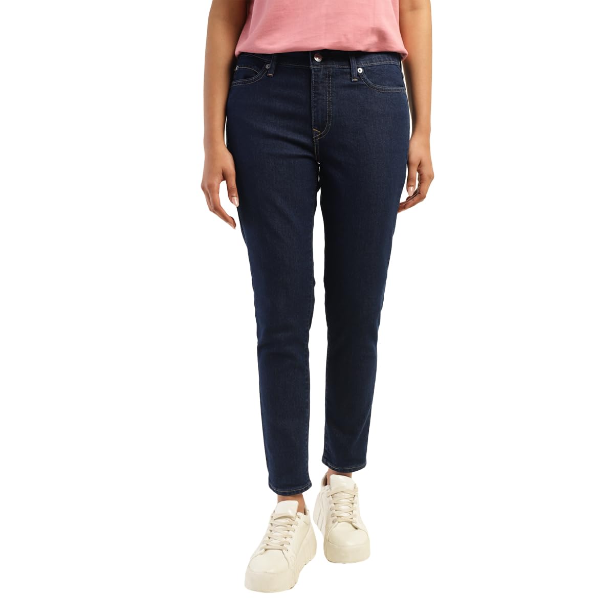 Levi'sWomen's 711 Skinny Mid Rise Navy Jeans