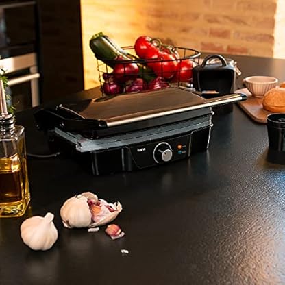 Cecotec Rock'nGrill 1500 Stone Ceramic Mix&Grill, 1500 W, Grill, Bügeleisen und Sandwicher, Keramikbeschichtung, Gemischte Oberfläche, Öffnung 180 Grad, Fettauffangbox – Bild 7