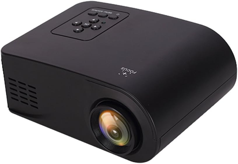 Mini Projector, HD Video Projector Home Theater Cinema Portable LED Projector with USB / HDMI / VGA / AV / SD Card / 3.5mm Audio Jack, Support up to 1080P