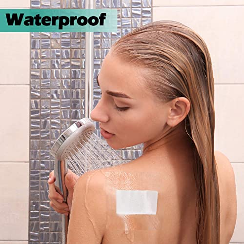 150 Pieces Stretch Adhesive Bandages Transparent Film Dressing Bandages Waterproof Adhesive Bandages (3.1 X 3.1 Inch) #TOP5