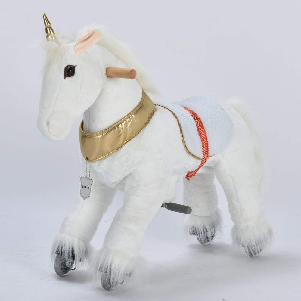 UFREE Horse Action Pony, Walking Horse Toy, Rocking Horse with Wheels