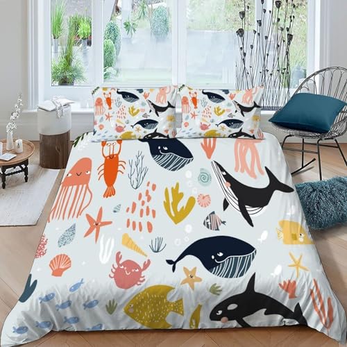 Parure de couette microfibre hypoallergénique thème animal lit 2 personnes