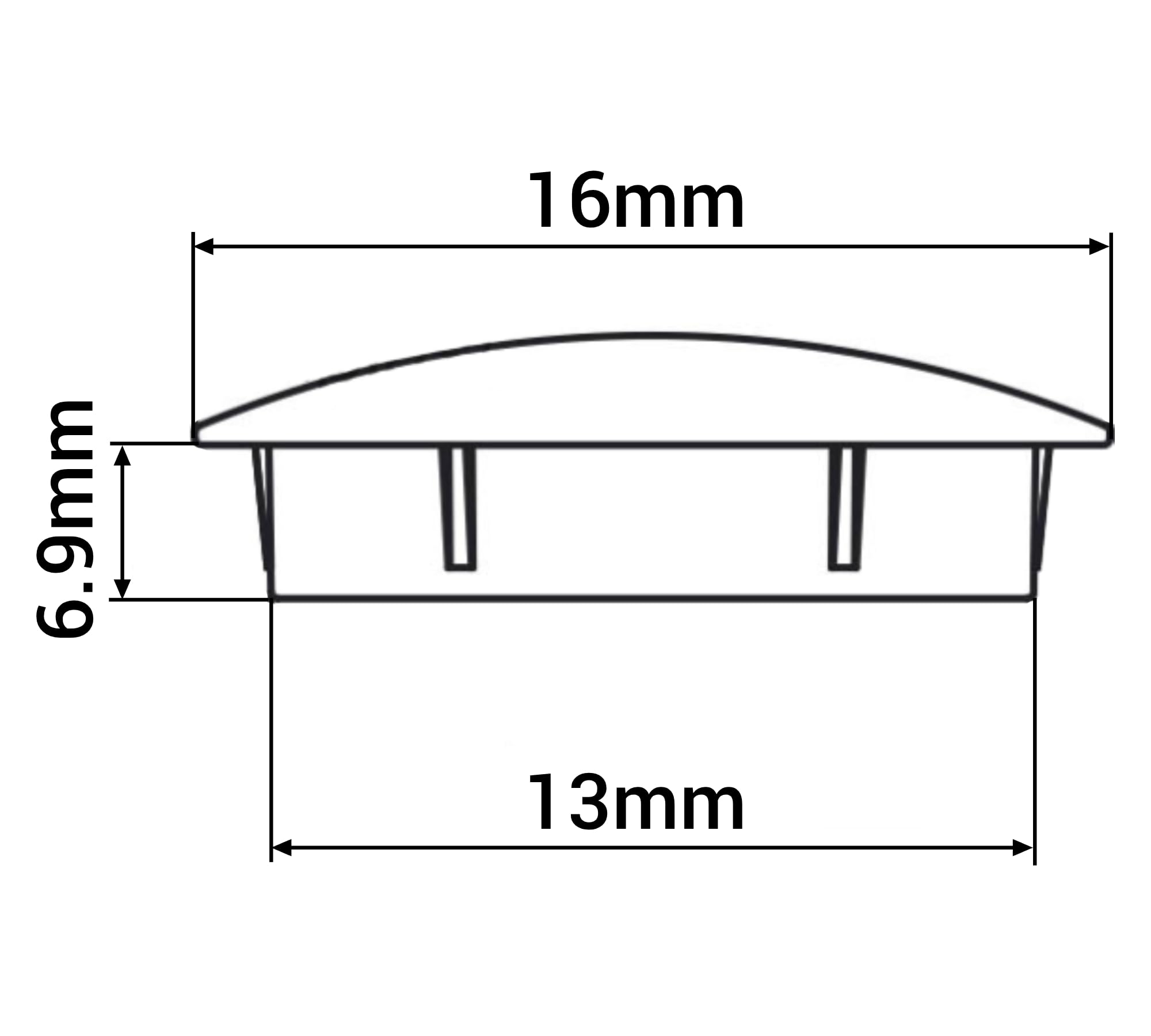 SKIR'CO Lot De 20 Bouchons En Plastique Blanc De 13 Mm Pour Trou De Perçage, Bouchons De Trou De Meubles, Bouchons De Trou à Vis