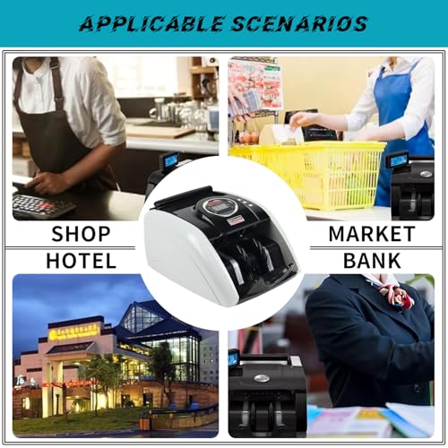 Detector De Falsificação LED Multimoeda, Máquina De Contagem De Notas Estrangeiras, Detecção Dupla U