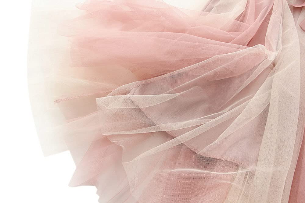 Röcke,Damen Maxirock Rosa Beige Elastisch Hohe Taille Spleißen Schnürung Plissee Tüll Skir A-Linie Schaukel Geraffte Lagenmode Lange Röcke Für Mädchen Damen,L