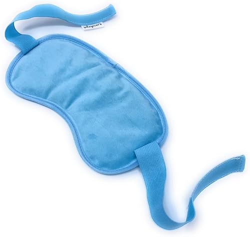 Solayman's Máscara de ojos fríos de gel reutilizable refrescante para ojos hinchados, máscara de ojos con tela polar suave para ojeras, migraña,