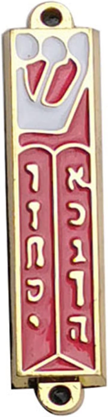 Set of 2 Jerusalem Mezuzah for Door Star 10 Commandments Mezuzah Israel Mezuza Star of David Israel Crafts 4 Inch 1.2 Inch