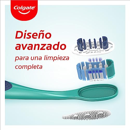 Elimina bacterias con Colgate 360 cepillo de dientes suave y filamentos interdentales pack de 12 6