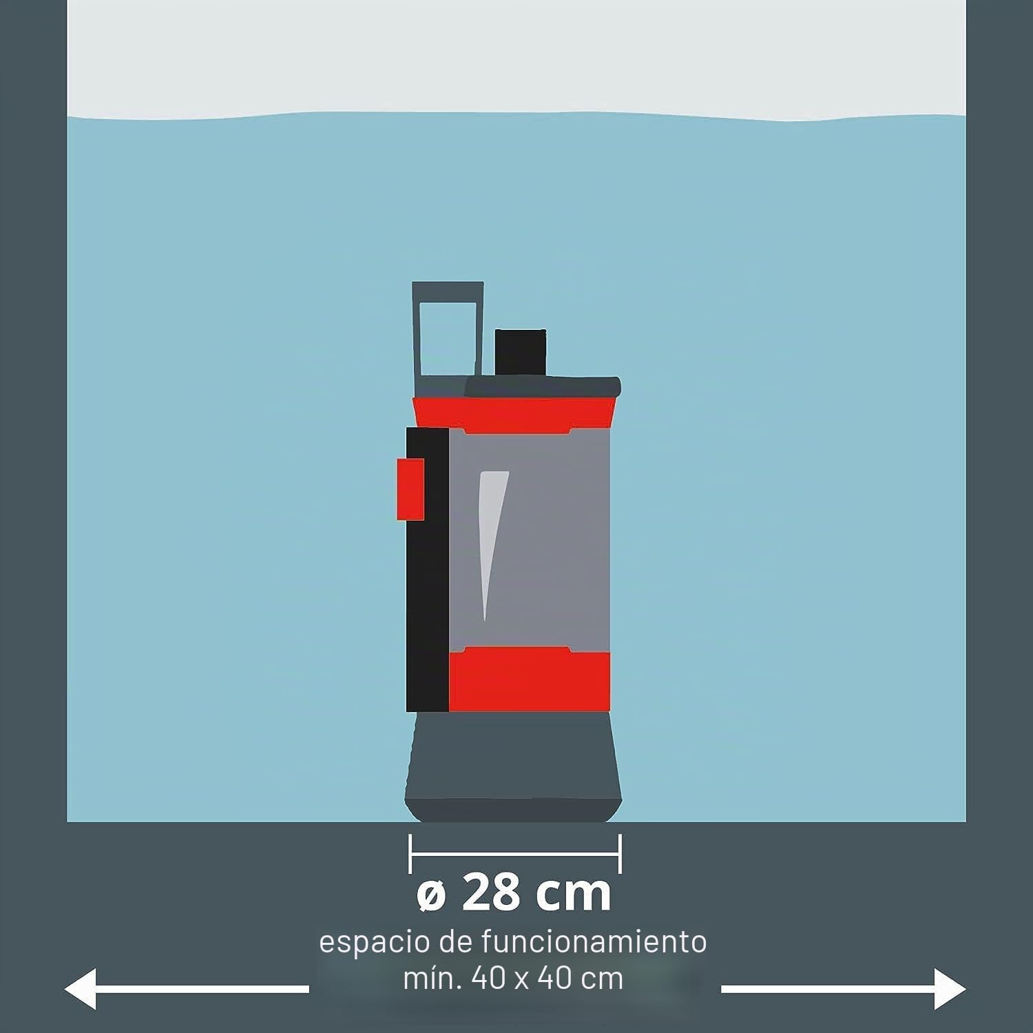 Einhell GE-SP 4390 N-A LL ECO - Bomba de aguas limpias (430W, capacidad de 9.000l/h, profundidad max. de inversión 7m, conexión de manguera 47.8mm)