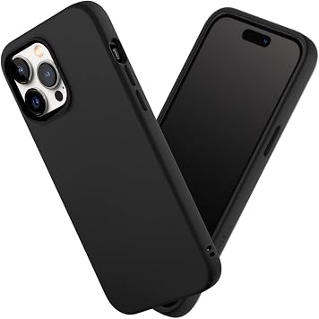 RhinoShield Case Compatible with [iPhone 14 Pro Max] | SolidSuit - Shock Absorbent Slim Design Protective Cover with Premium Matte Finish 3.5M / 11ft Drop Protection - Classic Black